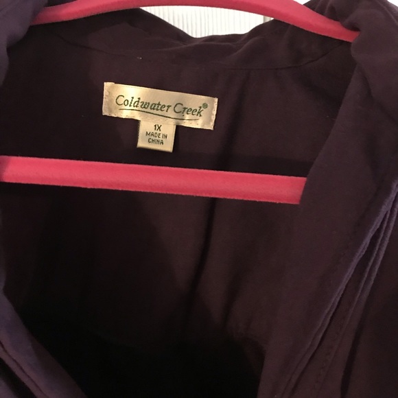 Cold water Creek 1x Chamois Plum Jacket/Blazer - Picture 4 of 4